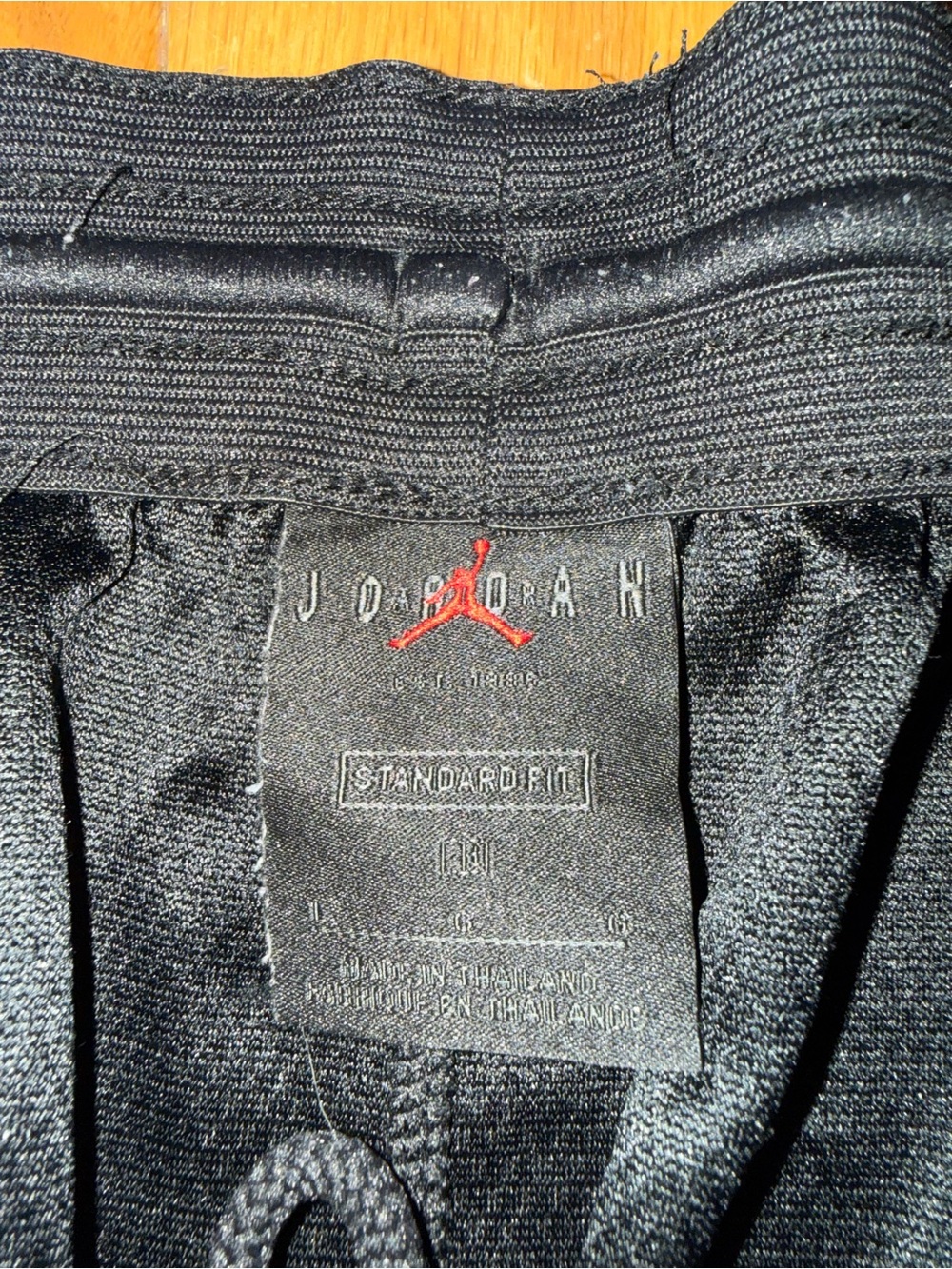 Jordan Black Athletic Basketball Shorts with White Jumpman - Picture 2 of 2